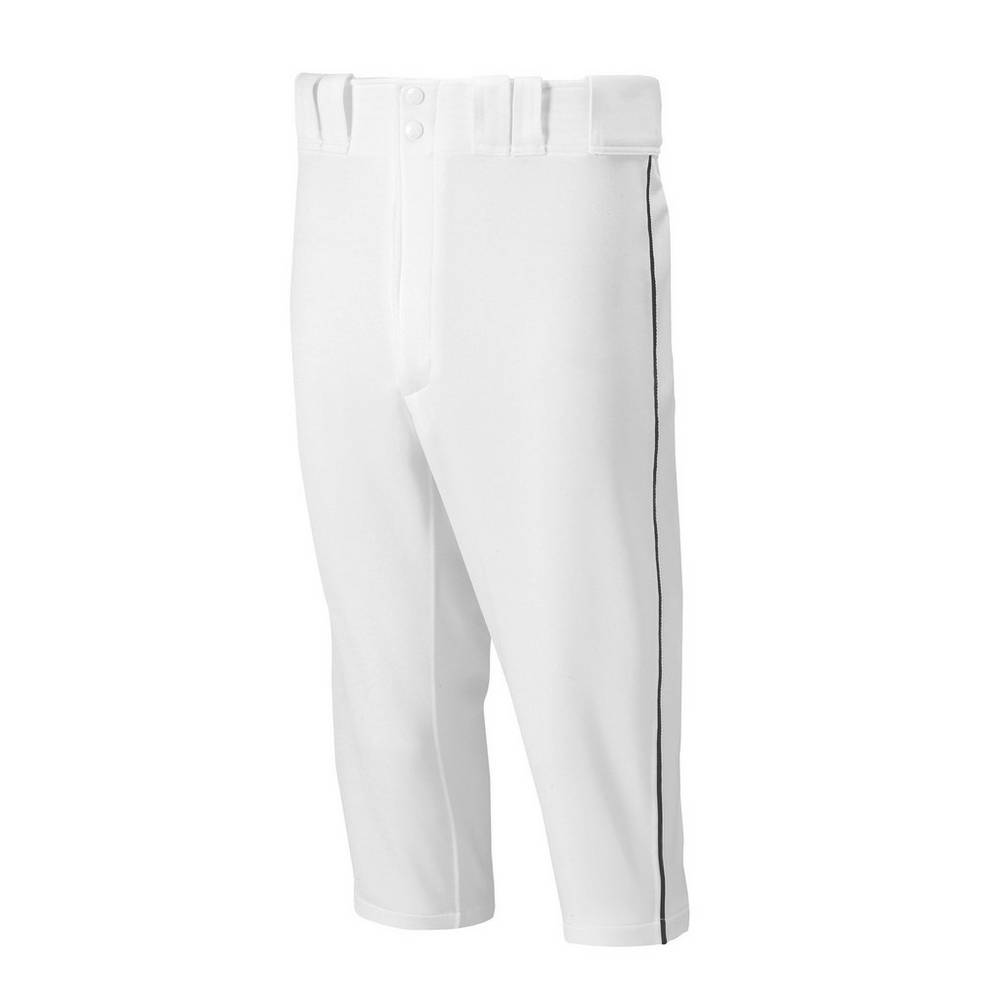 Panske Tepláky Mizuno Premier Short Piped Baseball Biele/Čierne Vypredaj NZUL48631